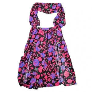 SHEIN Floral Split Maxi Boho Multicolor Skirt Set Size 2XL